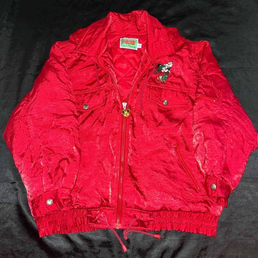 Vintage Youth Golf Mickey Disney Hooded Jacket
